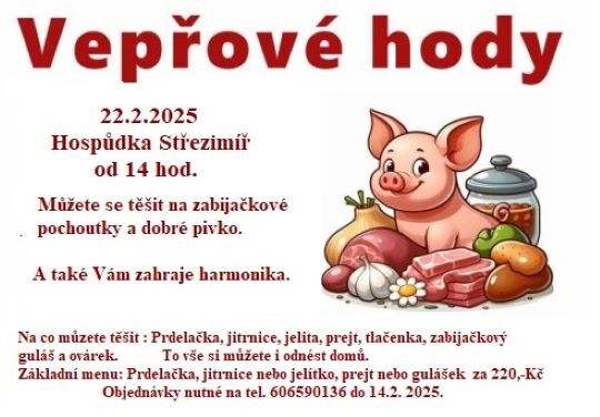 Vepřové hody 22.2.2025